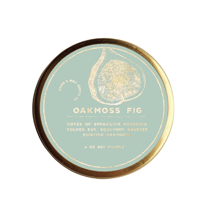 Gilded Candle Oakmoss Fig