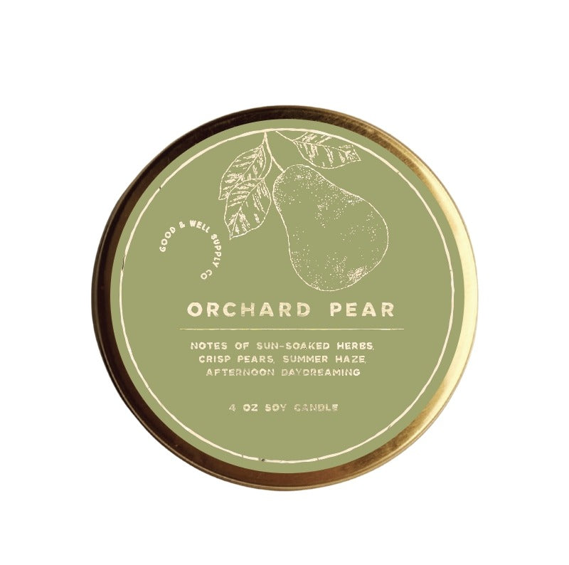 Gilded Candle Orchard Pear