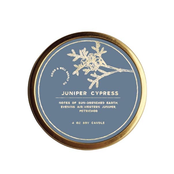 Gilded Garden Candle Juniper + Cypress