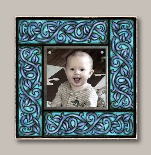 Small Magnetic Frame Dark Blue Vine