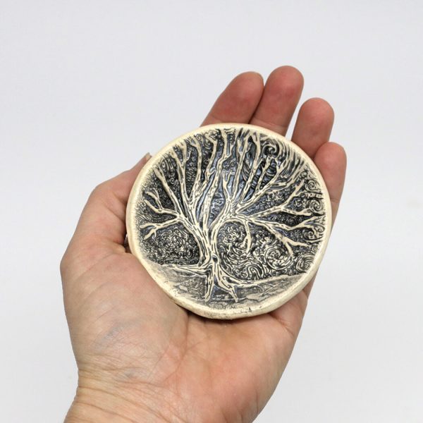 Pottery Dish Tree Moon