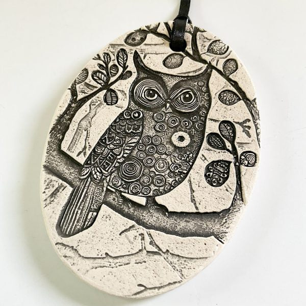 Pottery Ornament Owl