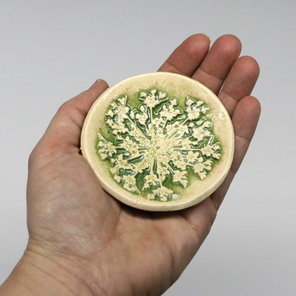 Pottery Dish Queen Anne's Lace