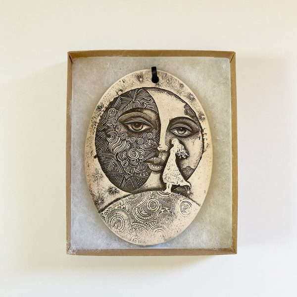 Pottery Plaque Moonrise