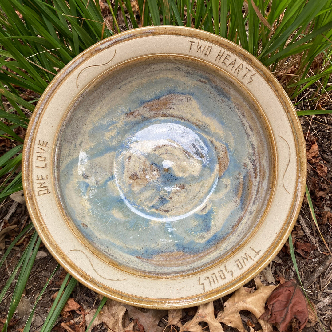 Medium Bowl Two Hearts Shoreline