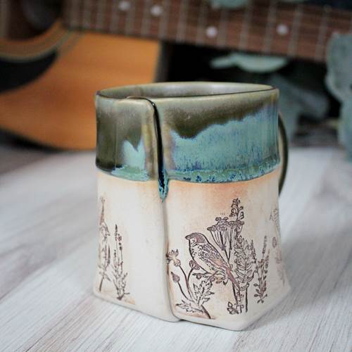 Green Bird Mug