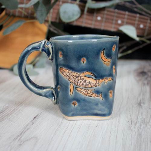 Night Sky Whale Mug