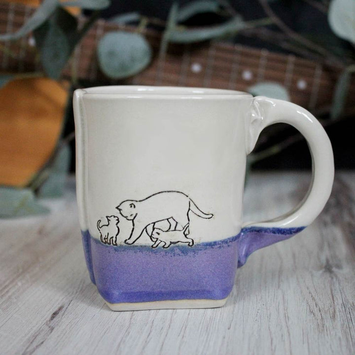 Purple Cat Mug