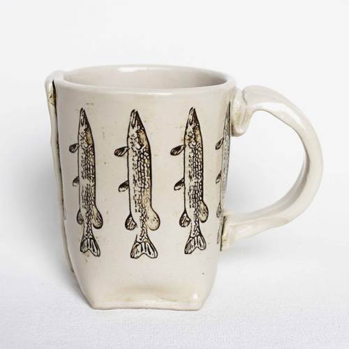 White Fish Mug