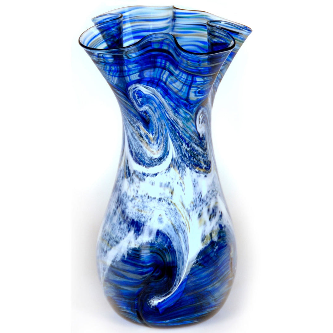 Ocean Spray Vase Fluted Small