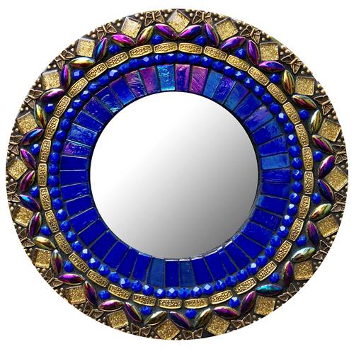 7" Mirror Versailles Cobalt