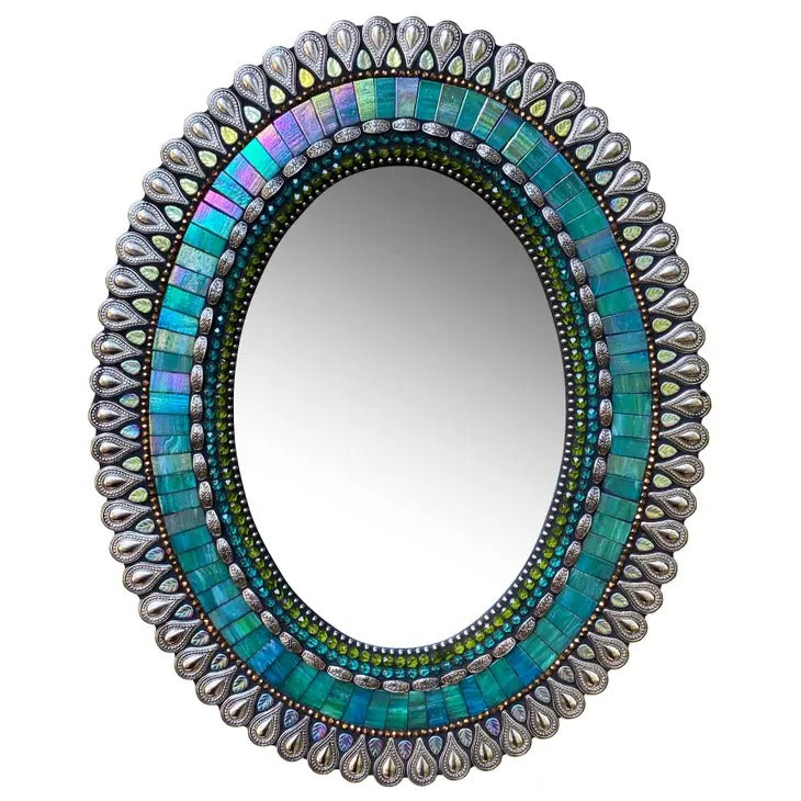 Oval Mirror Agean Drop