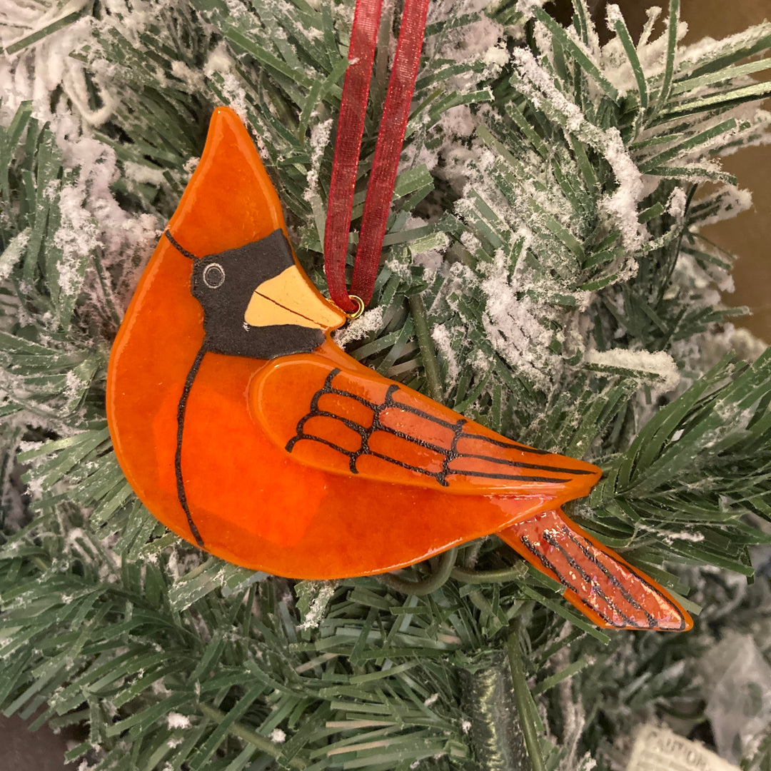 Cardinal Ornament Right Facing