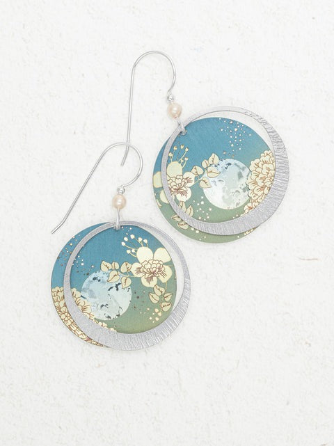 Luna Celestial Earrings in Sage