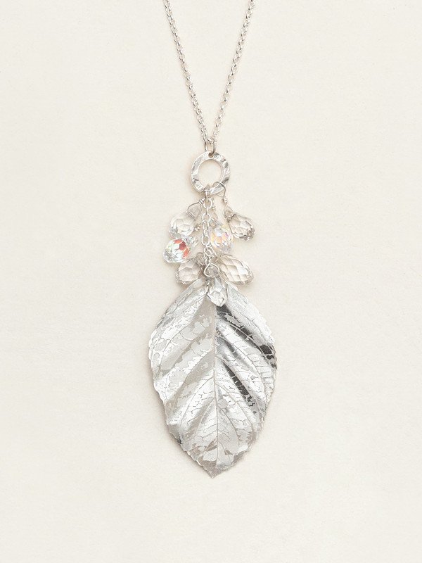 Silver Cascading Elm Necklace