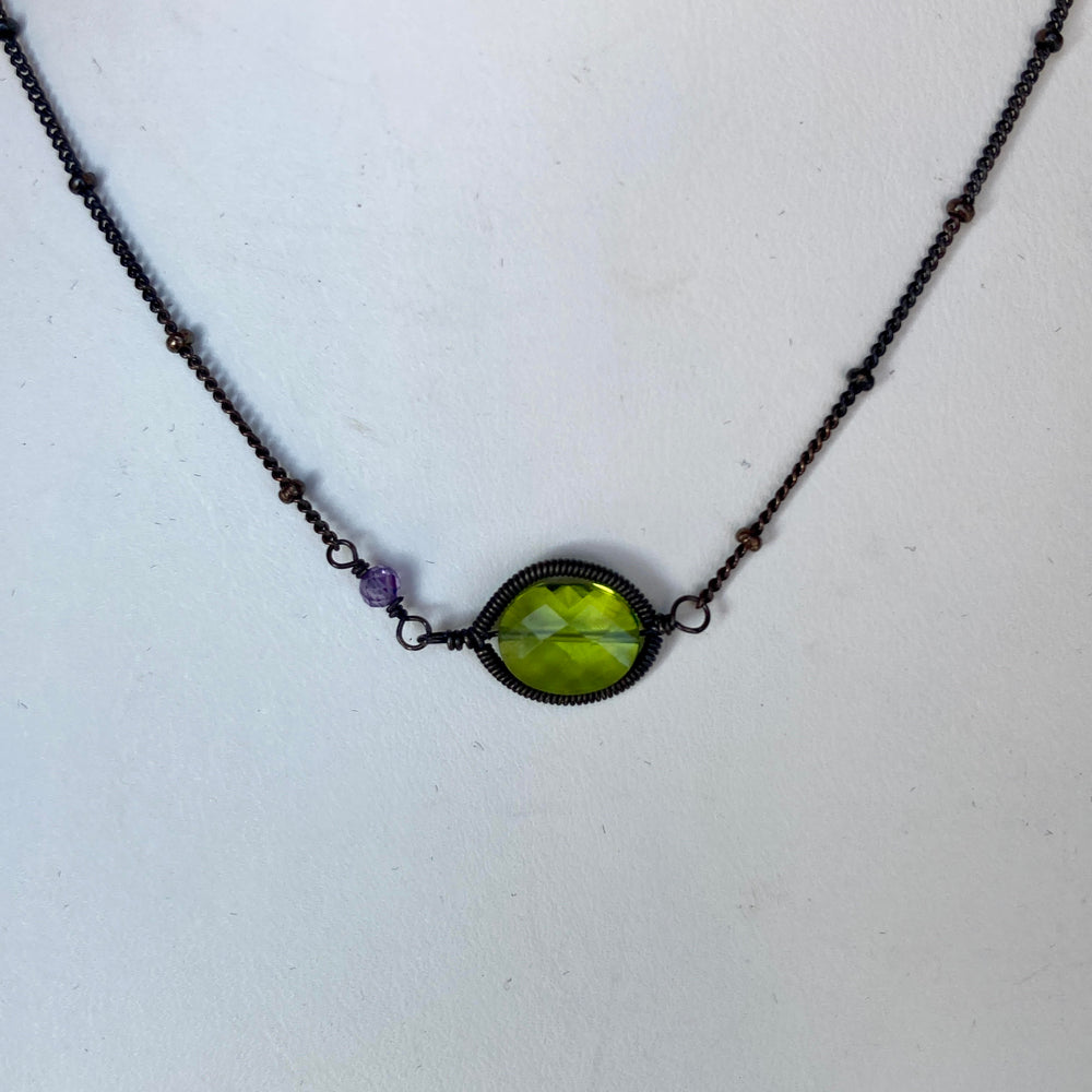 Erika Layering Necklace Peridot