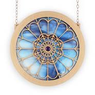 Suncatcher Grand Cathedral Blue Swirl