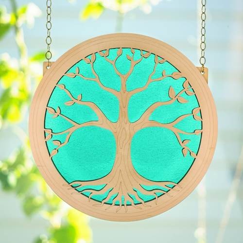 Suncatcher Grand Tree of Life Green