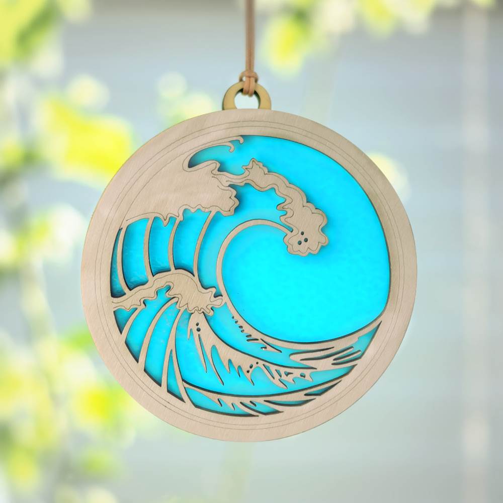 Suncatcher Wave Turquoise Swirl