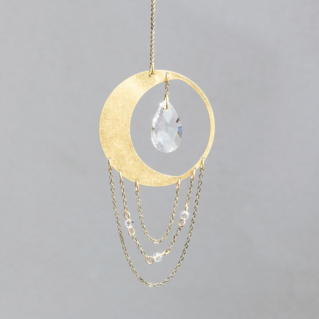 Mini Suncatcher Crescent Moon Balance