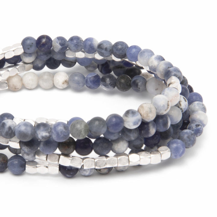 Stone Wrap Sodalite + Silver