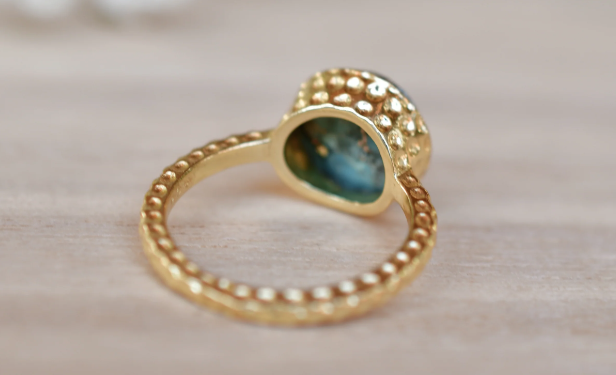 Marcela Ring Copper Turquoise + Gold