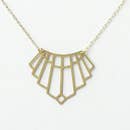 Art Deco Arch Necklace Gold