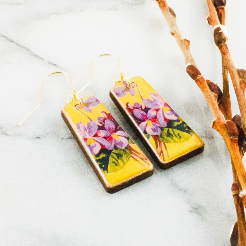 Violet's Matchbook Earrings