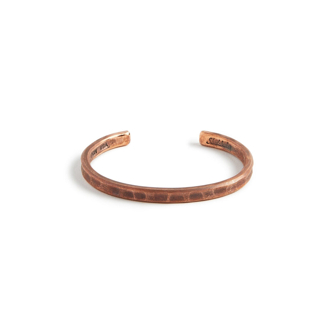 Trench Cuff Copper Work Patina Large