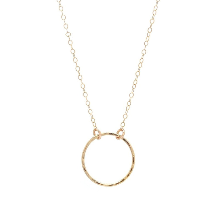 Open Ring Necklace Gold