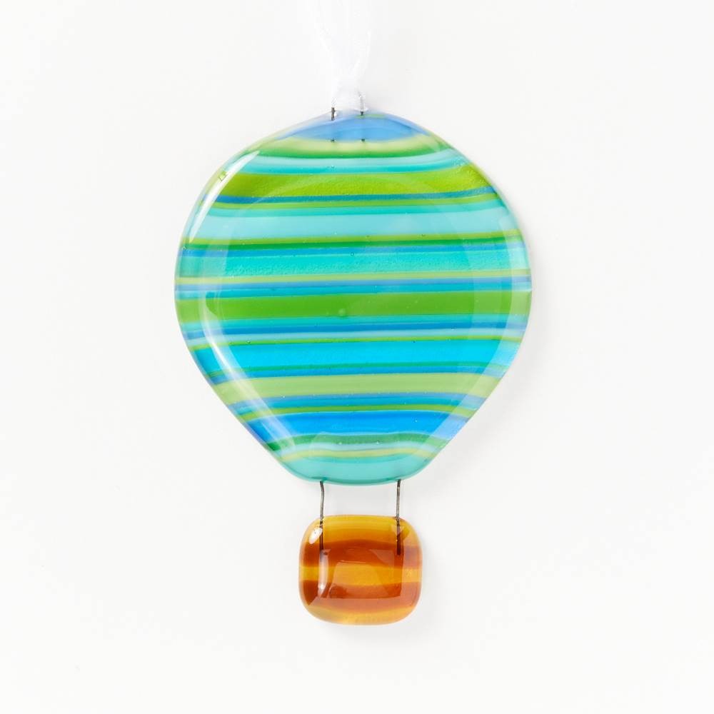 Hot Air Balloon Medium Blue + Green