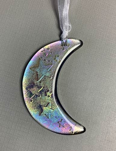 Iridescent Moon Ornament