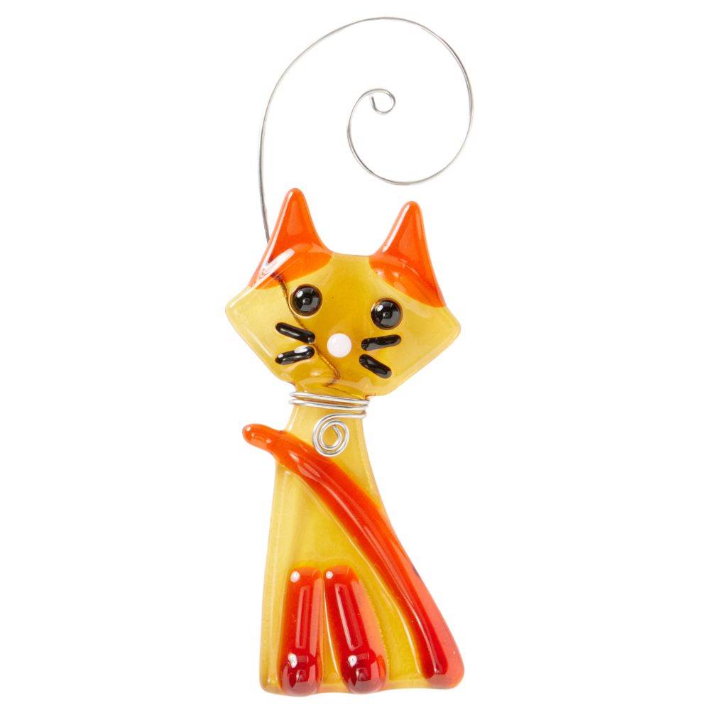 Kitty Cat Suncatcher Amber