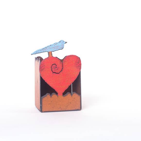 Heart Bird Holder