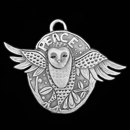 Peace Owl Ornament