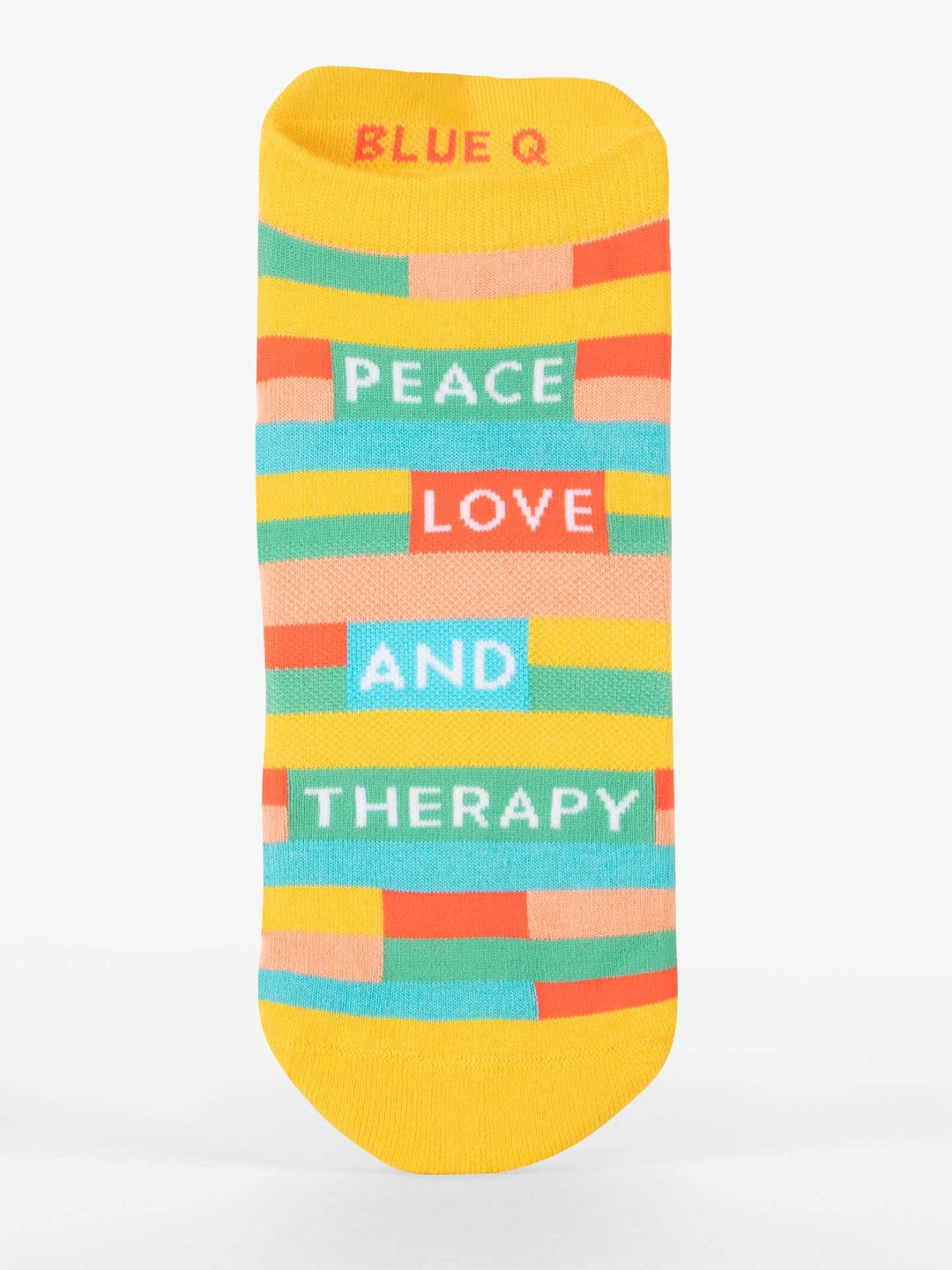 Sneaker Socks Peace Love and Therapy