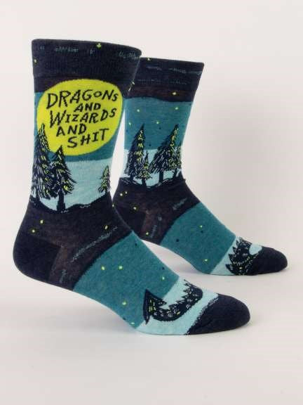 Dragons & Wizards & Sh*t Crew Socks