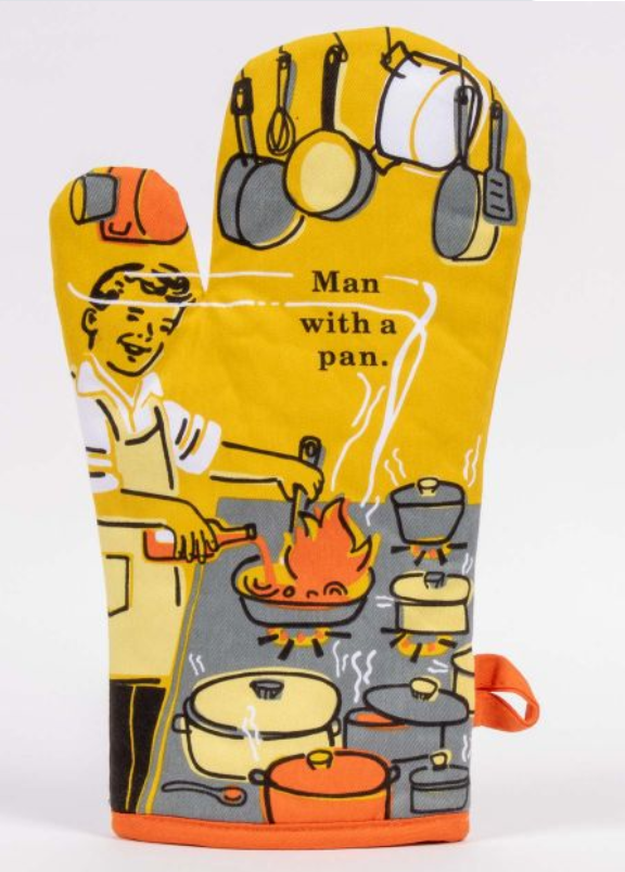 Man With A Pan Oven Mitt