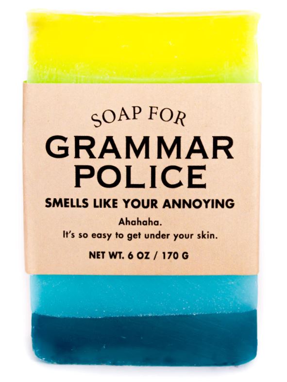 Soap for Grammar Police