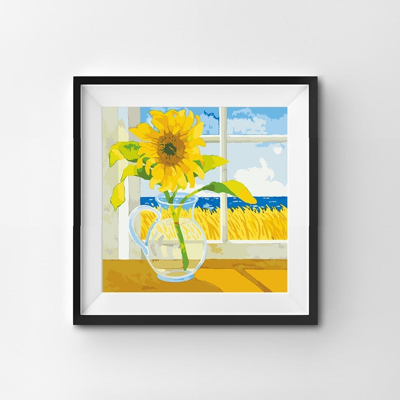 Sunflower in the Window, Robin Wethe Altman