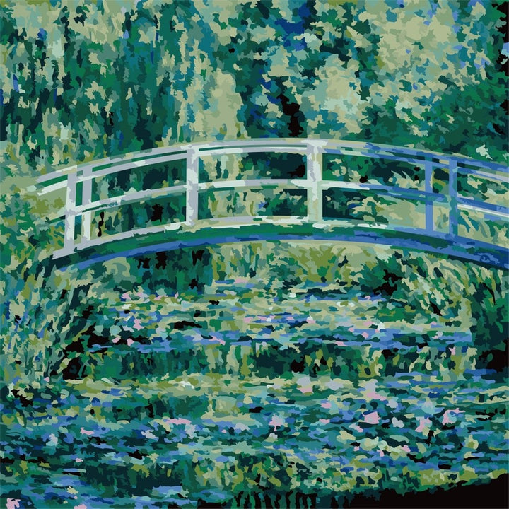 Waterlilies and Japanese Bridge, Claude Monet