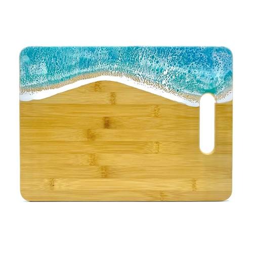 Large Ocean Wave Board Mermaid Tail Horizontal