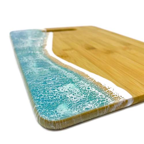 Large Ocean Wave Board Mermaid Tail Horizontal