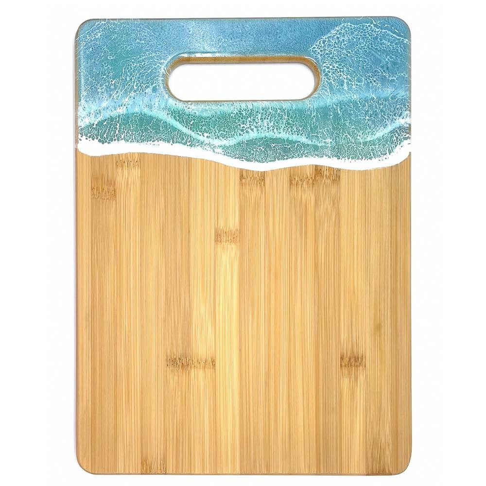 Medium Ocean Wave Board Mermaid Tail Vertical