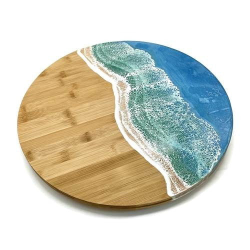 Ocean Wave Lazy Susan Mermaid Tail