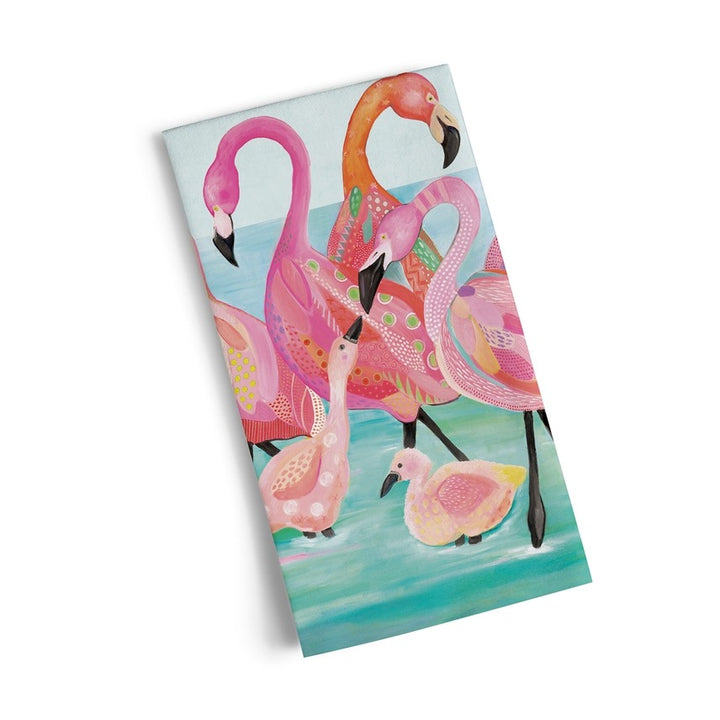 Cotton Tea Towel Flamingo Beach