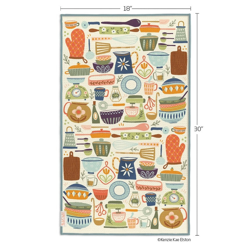 Microfiber Kitchen Dish Towel Vintage Kitchen