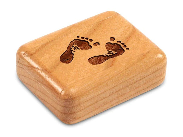 2" Flat Narrow Box Cherry Footprints