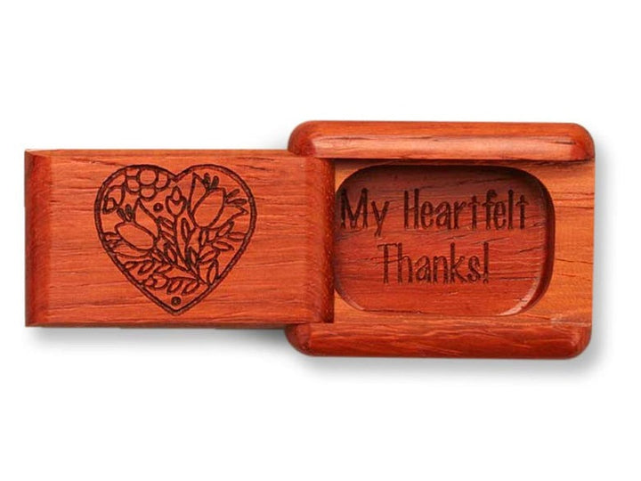 2" Secret Box Padauk My Heartfelt Thanks