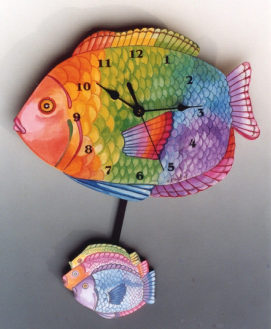 Tropical Fish Clock